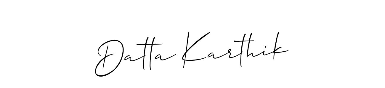 Once you've used our free online signature maker to create your best signature Allison_Script style, it's time to enjoy all of the benefits that Datta Karthik name signing documents. Datta Karthik signature style 2 images and pictures png