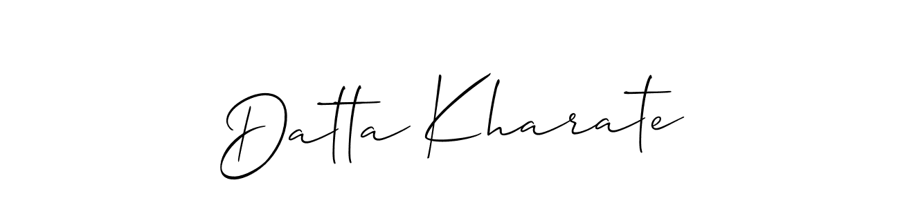 if you are searching for the best signature style for your name Datta Kharate. so please give up your signature search. here we have designed multiple signature styles  using Allison_Script. Datta Kharate signature style 2 images and pictures png