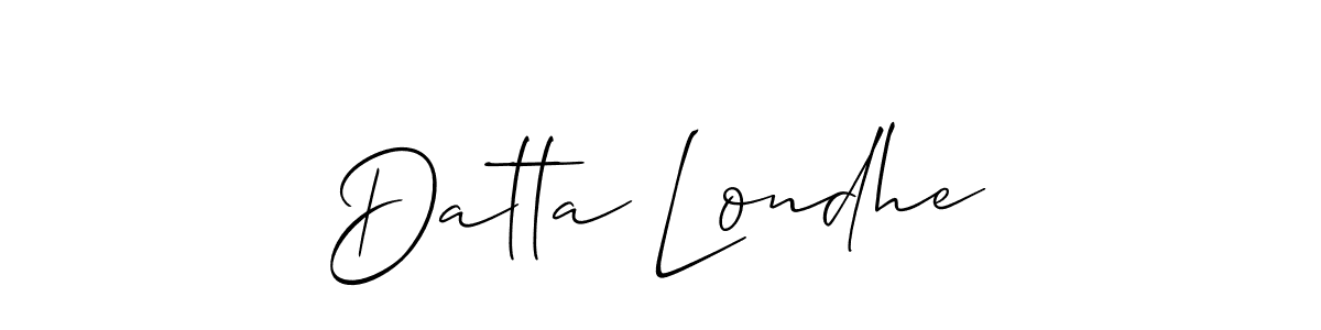 Similarly Allison_Script is the best handwritten signature design. Signature creator online .You can use it as an online autograph creator for name Datta Londhe. Datta Londhe signature style 2 images and pictures png