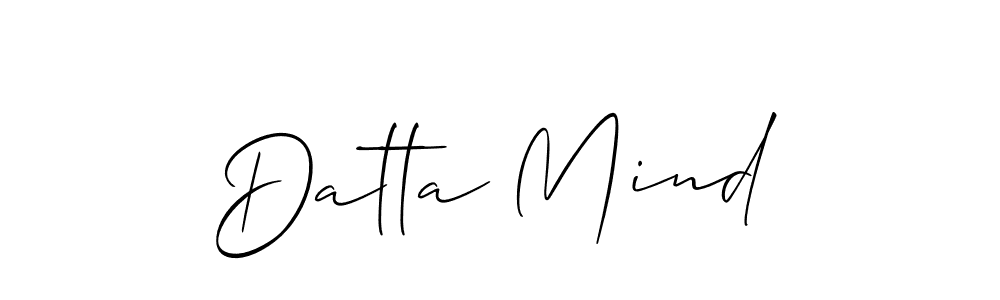 How to Draw Datta Mind signature style? Allison_Script is a latest design signature styles for name Datta Mind. Datta Mind signature style 2 images and pictures png