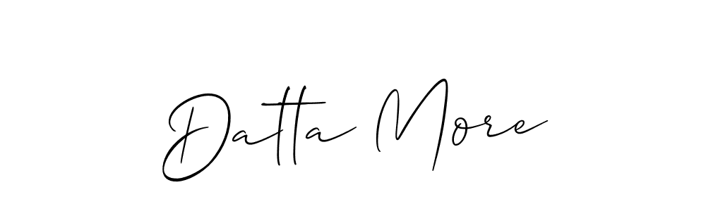 Also we have Datta More name is the best signature style. Create professional handwritten signature collection using Allison_Script autograph style. Datta More signature style 2 images and pictures png