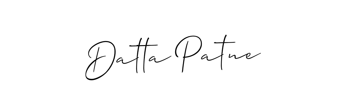 Allison_Script is a professional signature style that is perfect for those who want to add a touch of class to their signature. It is also a great choice for those who want to make their signature more unique. Get Datta Patne name to fancy signature for free. Datta Patne signature style 2 images and pictures png