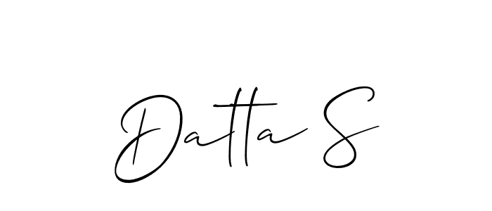 Make a beautiful signature design for name Datta S. Use this online signature maker to create a handwritten signature for free. Datta S signature style 2 images and pictures png
