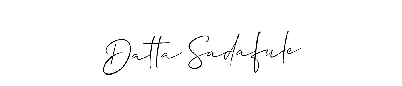 Best and Professional Signature Style for Datta Sadafule. Allison_Script Best Signature Style Collection. Datta Sadafule signature style 2 images and pictures png