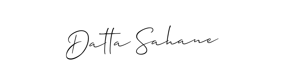 Also we have Datta Sahane name is the best signature style. Create professional handwritten signature collection using Allison_Script autograph style. Datta Sahane signature style 2 images and pictures png