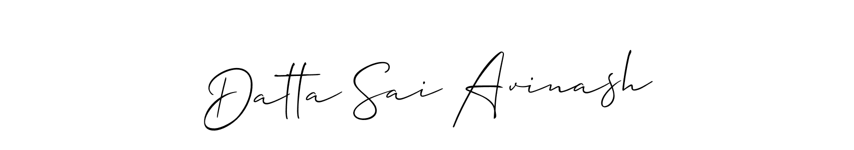 See photos of Datta Sai Avinash official signature by Spectra . Check more albums & portfolios. Read reviews & check more about Allison_Script font. Datta Sai Avinash signature style 2 images and pictures png
