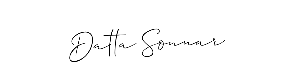 Best and Professional Signature Style for Datta Sonnar. Allison_Script Best Signature Style Collection. Datta Sonnar signature style 2 images and pictures png