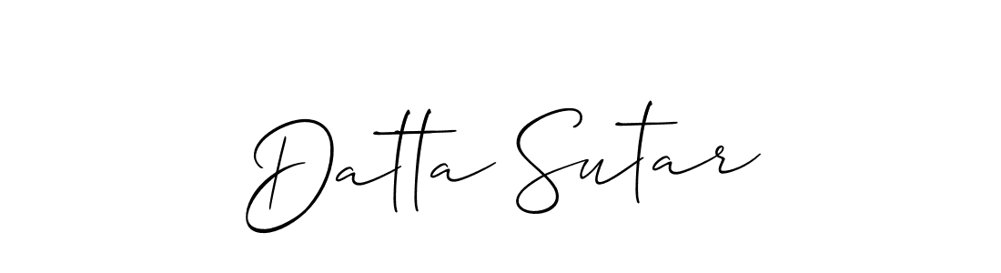 if you are searching for the best signature style for your name Datta Sutar. so please give up your signature search. here we have designed multiple signature styles  using Allison_Script. Datta Sutar signature style 2 images and pictures png
