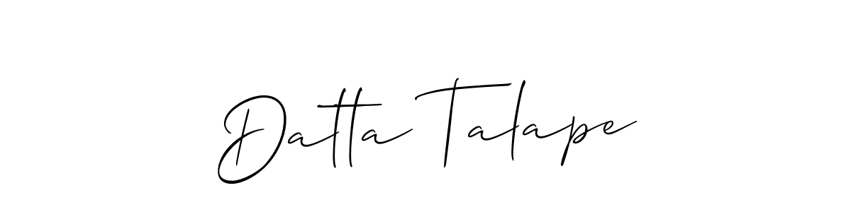 Create a beautiful signature design for name Datta Talape. With this signature (Allison_Script) fonts, you can make a handwritten signature for free. Datta Talape signature style 2 images and pictures png