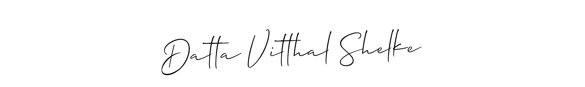 How to make Datta Vitthal Shelke signature? Allison_Script is a professional autograph style. Create handwritten signature for Datta Vitthal Shelke name. Datta Vitthal Shelke signature style 2 images and pictures png