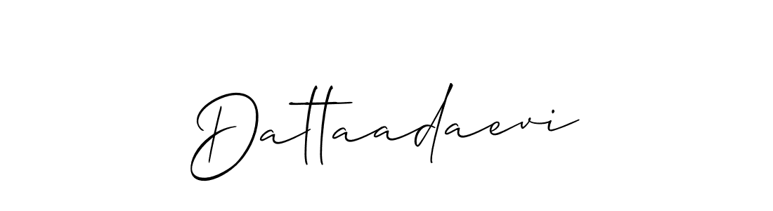 Make a beautiful signature design for name Dattaadaevi. With this signature (Allison_Script) style, you can create a handwritten signature for free. Dattaadaevi signature style 2 images and pictures png