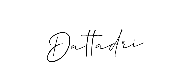 How to make Dattadri signature? Allison_Script is a professional autograph style. Create handwritten signature for Dattadri name. Dattadri signature style 2 images and pictures png