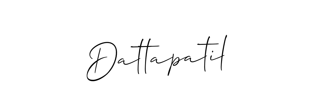 Similarly Allison_Script is the best handwritten signature design. Signature creator online .You can use it as an online autograph creator for name Dattapatil. Dattapatil signature style 2 images and pictures png
