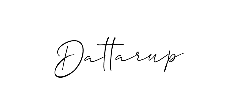 Create a beautiful signature design for name Dattarup. With this signature (Allison_Script) fonts, you can make a handwritten signature for free. Dattarup signature style 2 images and pictures png