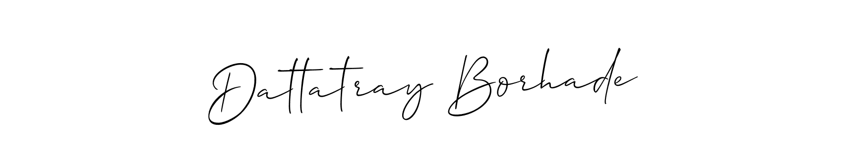 Design your own signature with our free online signature maker. With this signature software, you can create a handwritten (Allison_Script) signature for name Dattatray Borhade. Dattatray Borhade signature style 2 images and pictures png