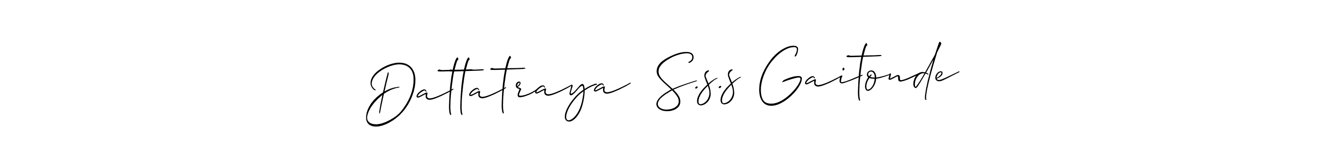 Make a short Dattatraya  S.s.s Gaitonde signature style. Manage your documents anywhere anytime using Allison_Script. Create and add eSignatures, submit forms, share and send files easily. Dattatraya  S.s.s Gaitonde signature style 2 images and pictures png