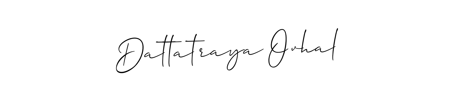 It looks lik you need a new signature style for name Dattatraya Ovhal. Design unique handwritten (Allison_Script) signature with our free signature maker in just a few clicks. Dattatraya Ovhal signature style 2 images and pictures png