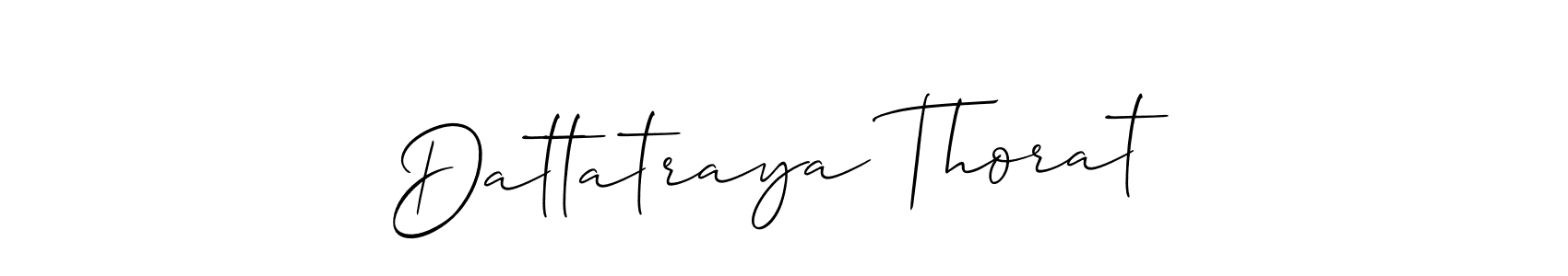 How to make Dattatraya Thorat name signature. Use Allison_Script style for creating short signs online. This is the latest handwritten sign. Dattatraya Thorat signature style 2 images and pictures png