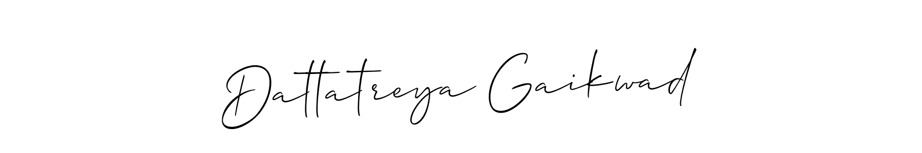 Create a beautiful signature design for name Dattatreya Gaikwad. With this signature (Allison_Script) fonts, you can make a handwritten signature for free. Dattatreya Gaikwad signature style 2 images and pictures png