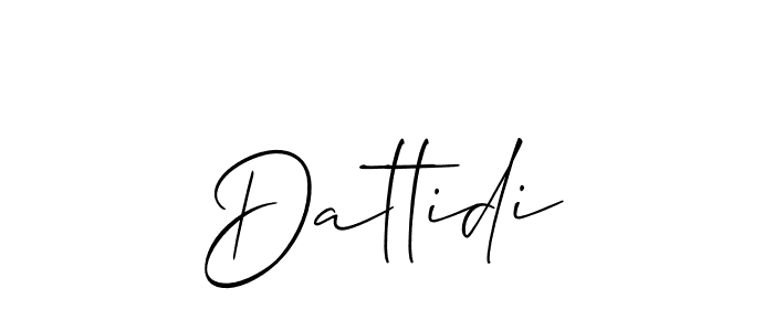 How to make Dattidi signature? Allison_Script is a professional autograph style. Create handwritten signature for Dattidi name. Dattidi signature style 2 images and pictures png