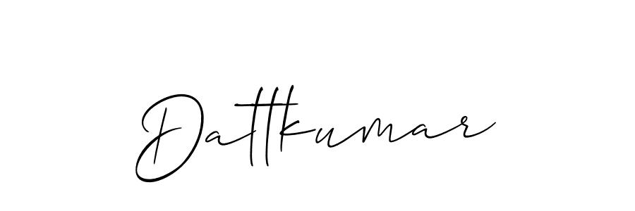 Make a short Dattkumar signature style. Manage your documents anywhere anytime using Allison_Script. Create and add eSignatures, submit forms, share and send files easily. Dattkumar signature style 2 images and pictures png