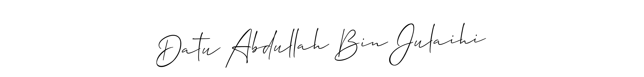 Best and Professional Signature Style for Datu Abdullah Bin Julaihi. Allison_Script Best Signature Style Collection. Datu Abdullah Bin Julaihi signature style 2 images and pictures png