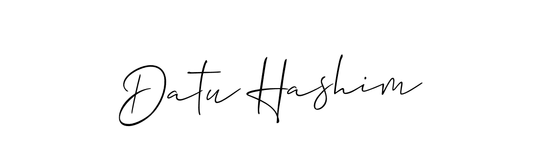 Datu Hashim stylish signature style. Best Handwritten Sign (Allison_Script) for my name. Handwritten Signature Collection Ideas for my name Datu Hashim. Datu Hashim signature style 2 images and pictures png