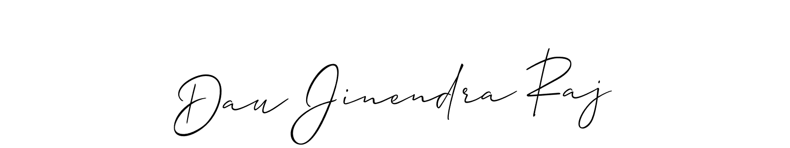 Dau Jinendra Raj stylish signature style. Best Handwritten Sign (Allison_Script) for my name. Handwritten Signature Collection Ideas for my name Dau Jinendra Raj. Dau Jinendra Raj signature style 2 images and pictures png