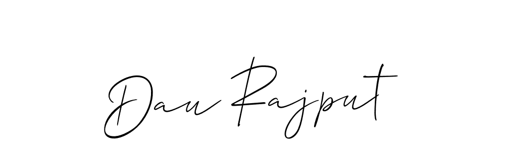 The best way (Allison_Script) to make a short signature is to pick only two or three words in your name. The name Dau Rajput include a total of six letters. For converting this name. Dau Rajput signature style 2 images and pictures png