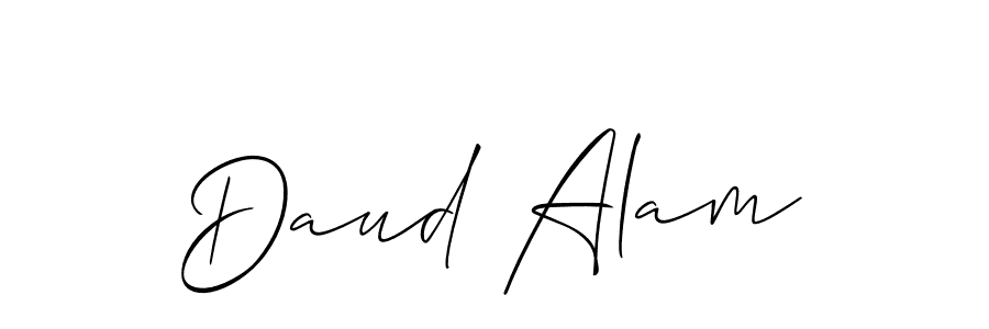 Daud Alam stylish signature style. Best Handwritten Sign (Allison_Script) for my name. Handwritten Signature Collection Ideas for my name Daud Alam. Daud Alam signature style 2 images and pictures png