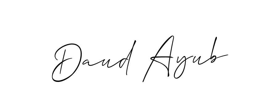 Best and Professional Signature Style for Daud Ayub. Allison_Script Best Signature Style Collection. Daud Ayub signature style 2 images and pictures png
