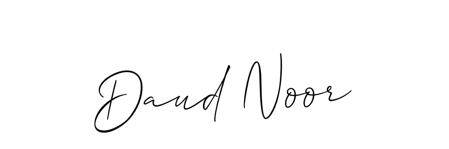 The best way (Allison_Script) to make a short signature is to pick only two or three words in your name. The name Daud Noor include a total of six letters. For converting this name. Daud Noor signature style 2 images and pictures png