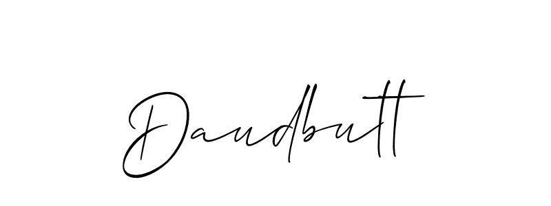 Best and Professional Signature Style for Daudbutt. Allison_Script Best Signature Style Collection. Daudbutt signature style 2 images and pictures png