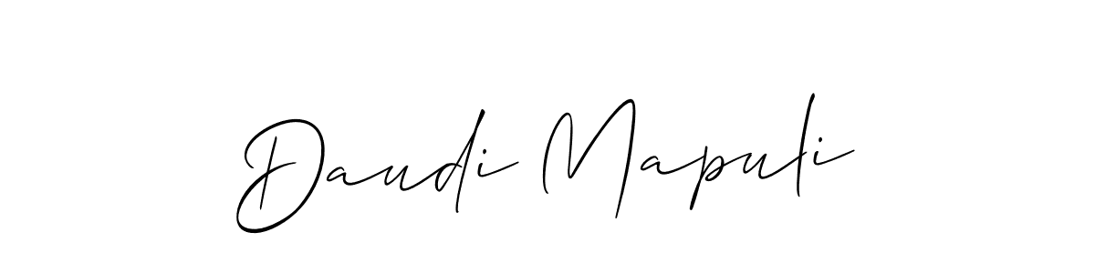 You can use this online signature creator to create a handwritten signature for the name Daudi Mapuli. This is the best online autograph maker. Daudi Mapuli signature style 2 images and pictures png