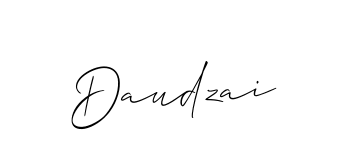 Allison_Script is a professional signature style that is perfect for those who want to add a touch of class to their signature. It is also a great choice for those who want to make their signature more unique. Get Daudzai name to fancy signature for free. Daudzai signature style 2 images and pictures png