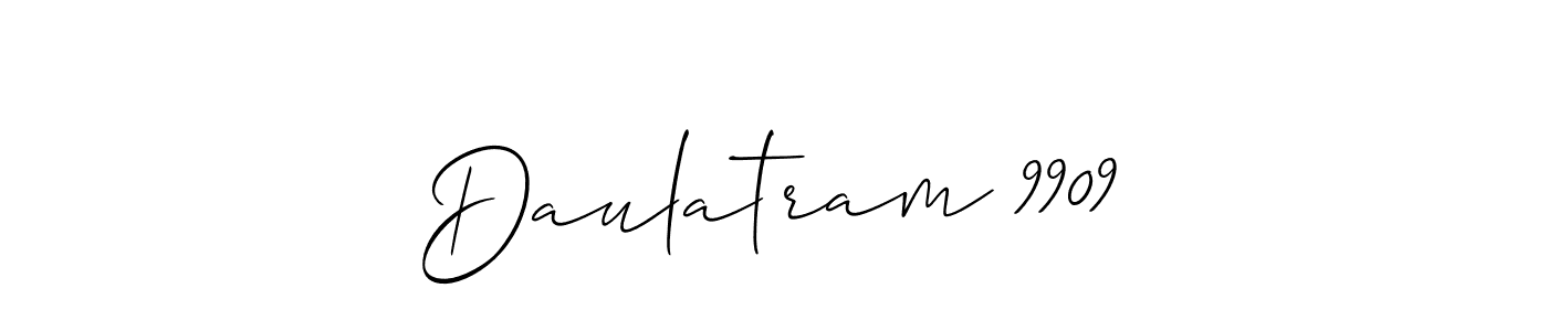 How to make Daulatram 9909 signature? Allison_Script is a professional autograph style. Create handwritten signature for Daulatram 9909 name. Daulatram 9909 signature style 2 images and pictures png