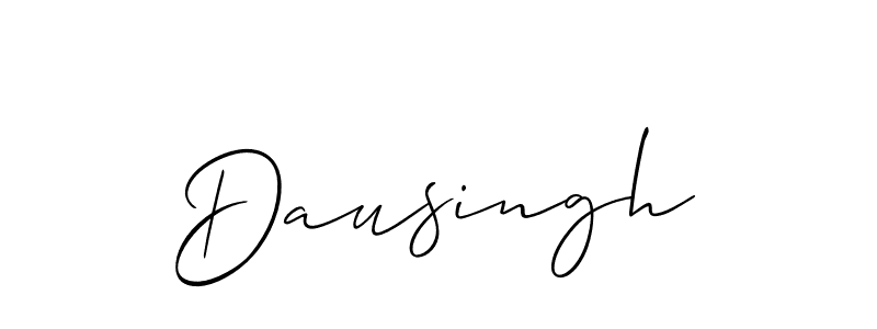 It looks lik you need a new signature style for name Dausingh. Design unique handwritten (Allison_Script) signature with our free signature maker in just a few clicks. Dausingh signature style 2 images and pictures png