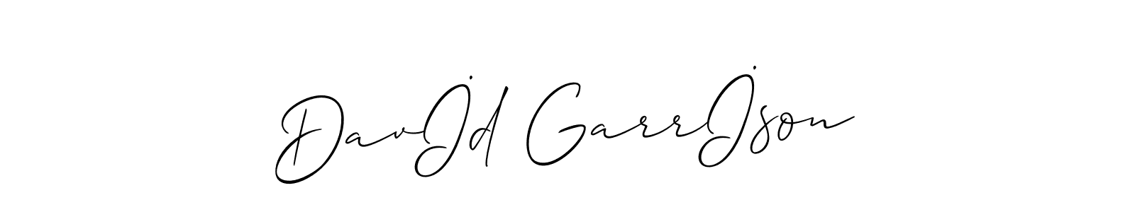 Also we have Davİd Garrİson name is the best signature style. Create professional handwritten signature collection using Allison_Script autograph style. Davİd Garrİson signature style 2 images and pictures png