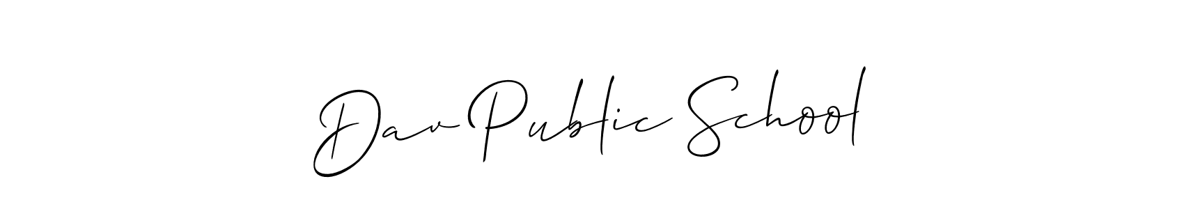 Make a beautiful signature design for name Dav Public School. Use this online signature maker to create a handwritten signature for free. Dav Public School signature style 2 images and pictures png