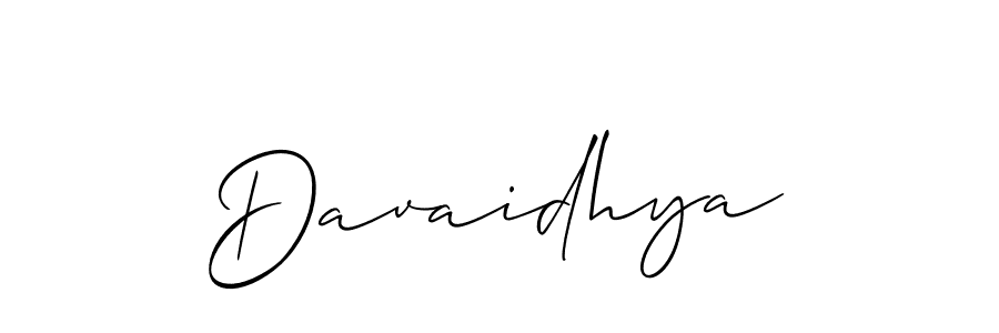 You should practise on your own different ways (Allison_Script) to write your name (Davaidhya) in signature. don't let someone else do it for you. Davaidhya signature style 2 images and pictures png