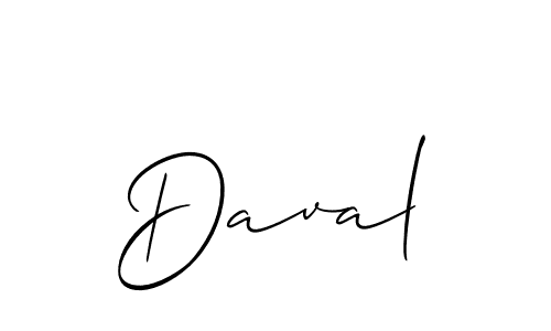 Once you've used our free online signature maker to create your best signature Allison_Script style, it's time to enjoy all of the benefits that Daval name signing documents. Daval signature style 2 images and pictures png