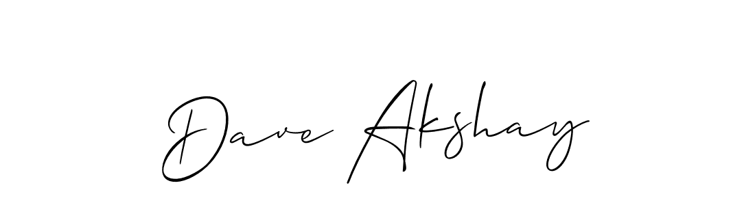 Also we have Dave Akshay name is the best signature style. Create professional handwritten signature collection using Allison_Script autograph style. Dave Akshay signature style 2 images and pictures png