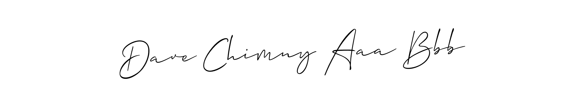 How to make Dave Chimny Aaa Bbb name signature. Use Allison_Script style for creating short signs online. This is the latest handwritten sign. Dave Chimny Aaa Bbb signature style 2 images and pictures png