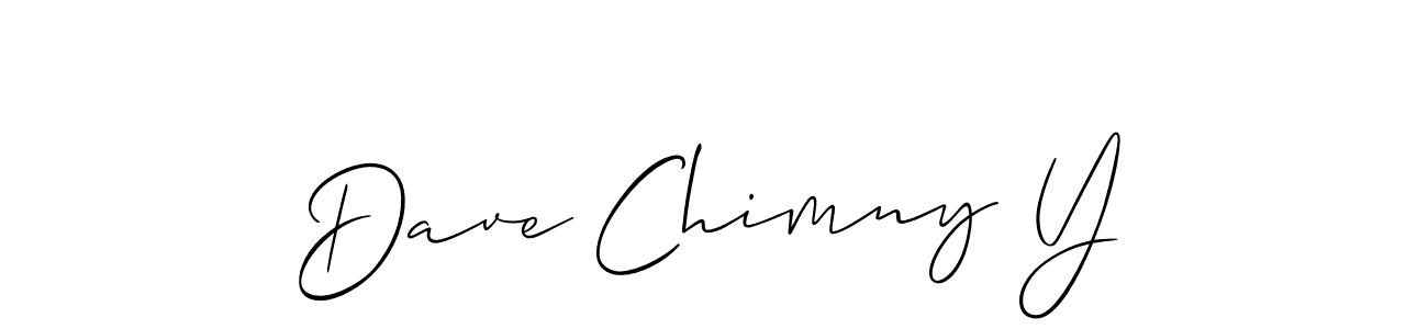Design your own signature with our free online signature maker. With this signature software, you can create a handwritten (Allison_Script) signature for name Dave Chimny Y. Dave Chimny Y signature style 2 images and pictures png