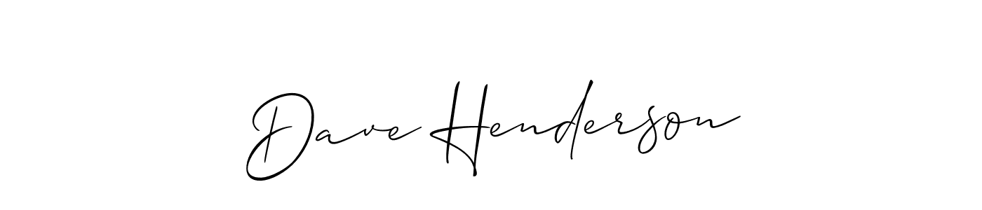 Best and Professional Signature Style for Dave Henderson. Allison_Script Best Signature Style Collection. Dave Henderson signature style 2 images and pictures png