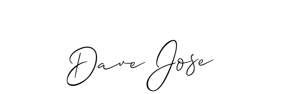 How to Draw Dave Jose signature style? Allison_Script is a latest design signature styles for name Dave Jose. Dave Jose signature style 2 images and pictures png