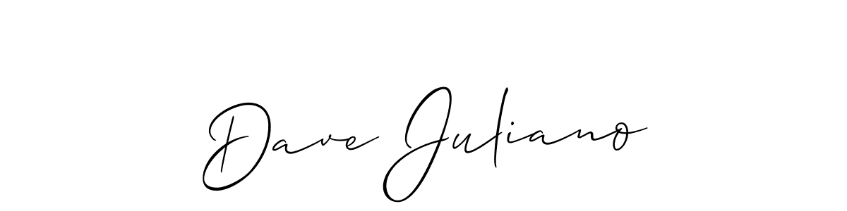 The best way (Allison_Script) to make a short signature is to pick only two or three words in your name. The name Dave Juliano include a total of six letters. For converting this name. Dave Juliano signature style 2 images and pictures png