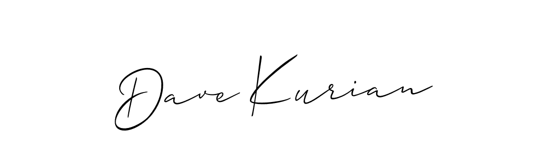 Dave Kurian stylish signature style. Best Handwritten Sign (Allison_Script) for my name. Handwritten Signature Collection Ideas for my name Dave Kurian. Dave Kurian signature style 2 images and pictures png