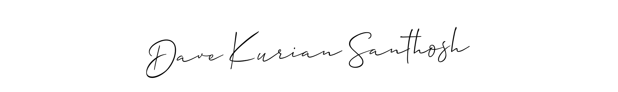 Design your own signature with our free online signature maker. With this signature software, you can create a handwritten (Allison_Script) signature for name Dave Kurian Santhosh. Dave Kurian Santhosh signature style 2 images and pictures png