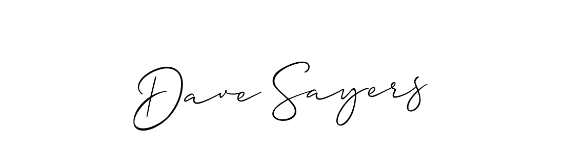 Create a beautiful signature design for name Dave Sayers. With this signature (Allison_Script) fonts, you can make a handwritten signature for free. Dave Sayers signature style 2 images and pictures png